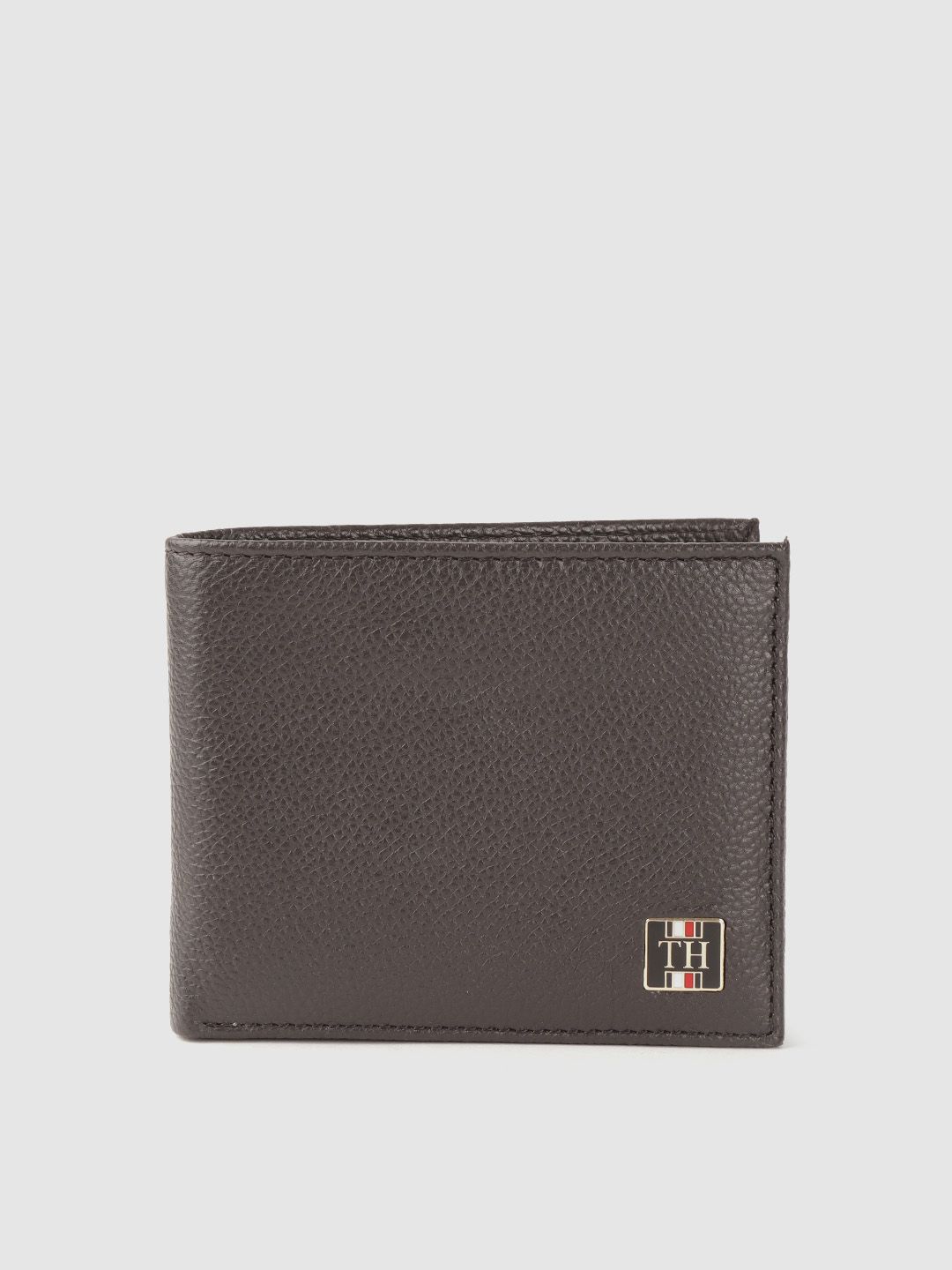 Tommy Hilfiger Men Brown Textured Leather Two Fold Wallet-picture-41