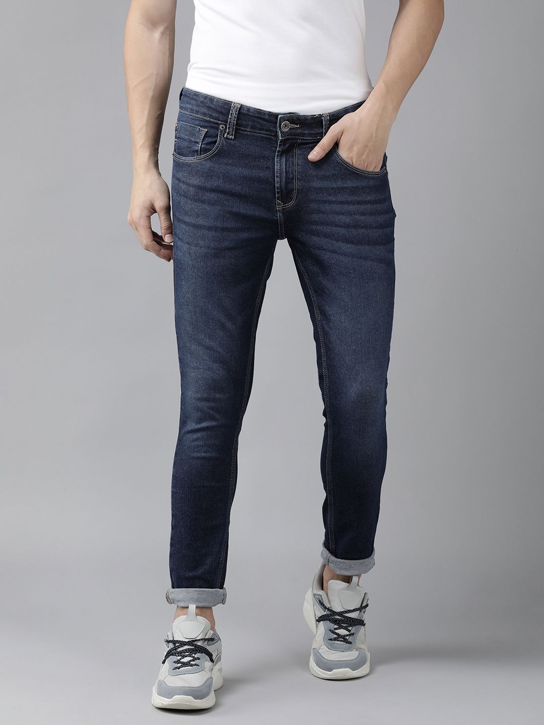 SPYKAR Men Super Skinny Fit Light Fade Stretchable Jeans - Price History
