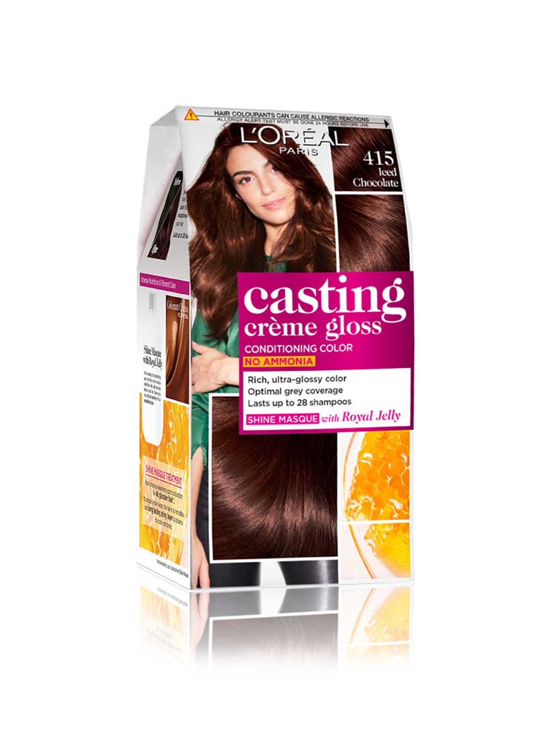 LOreal Paris Casting Creme Gloss Hair Color - Iced Chocolate 415 87.5 g + 72 ml-image-15