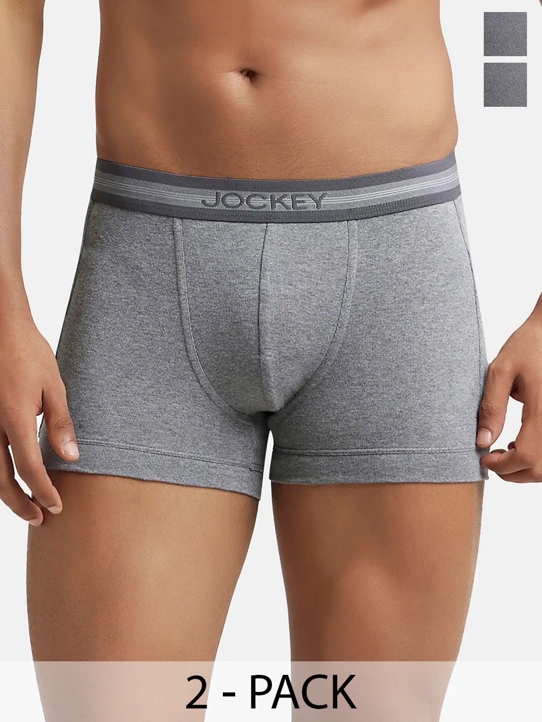 Jockey Men Pack of 2 Pure Cotton Trunks HG16-0105-picture-22