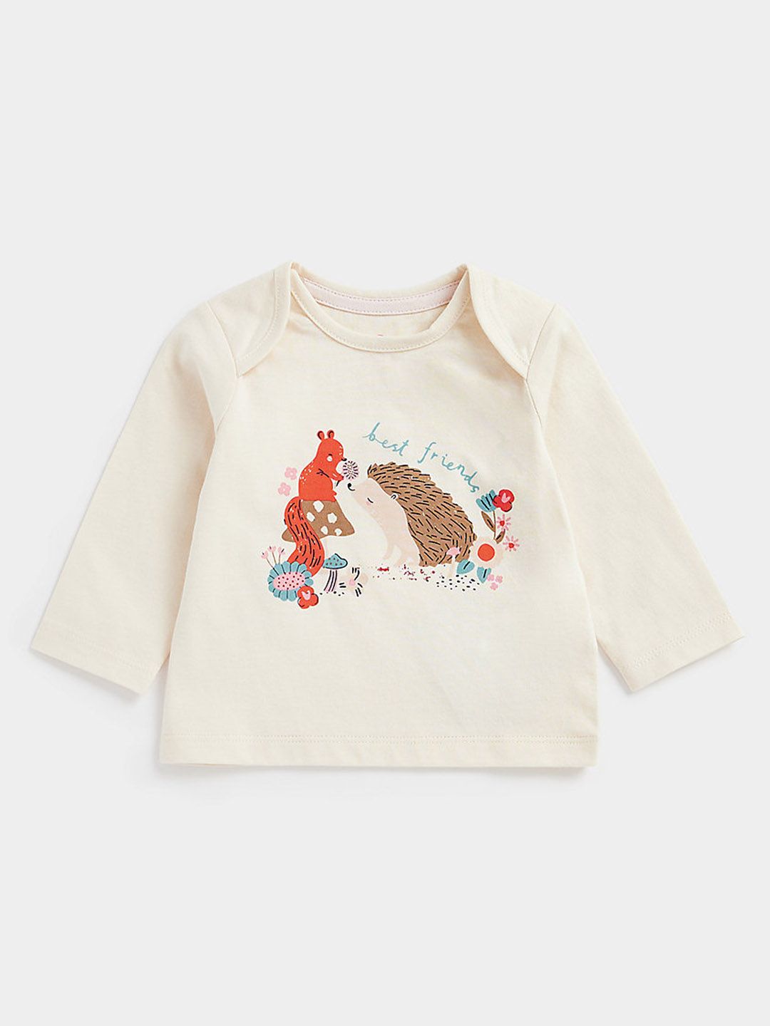 mothercare Unisex Kids Typography Print Envelope Neck Knitted Pure Cotton T-shirt-picture-13