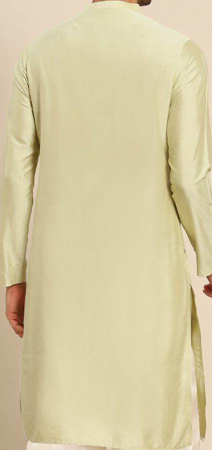 Green Angrakha Kurta Dhoti : Set Of 2