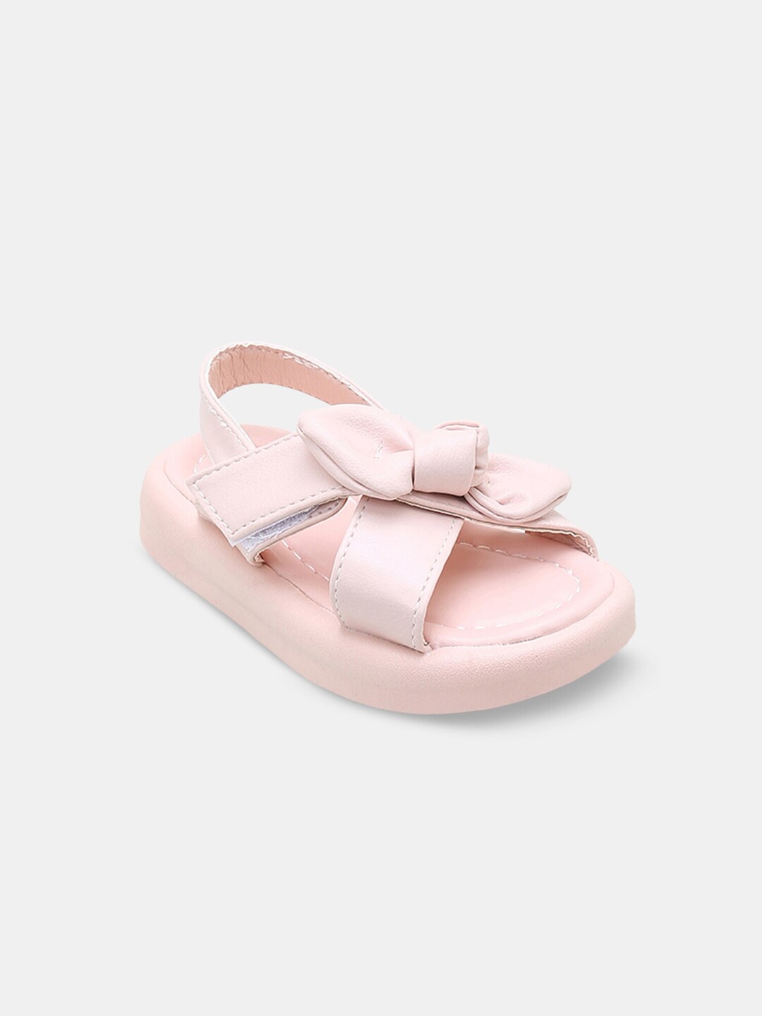 Hopscotch Girls Pink PU Comfort Sandals