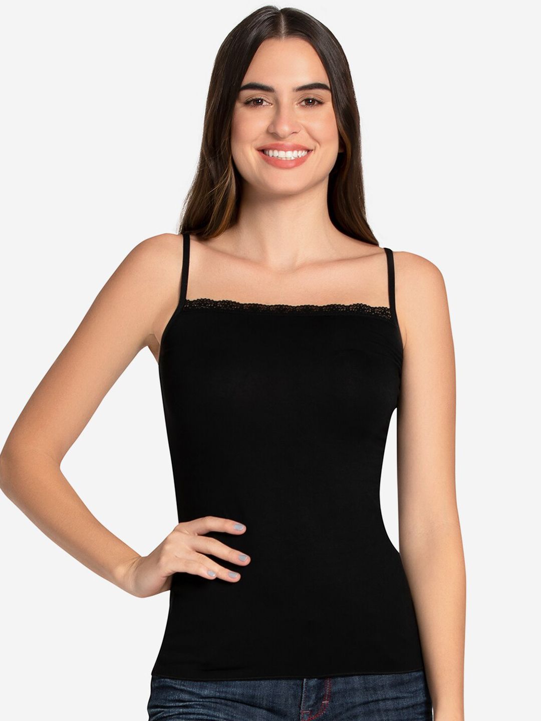 Amante Women Black Solid Camisoles-picture-13