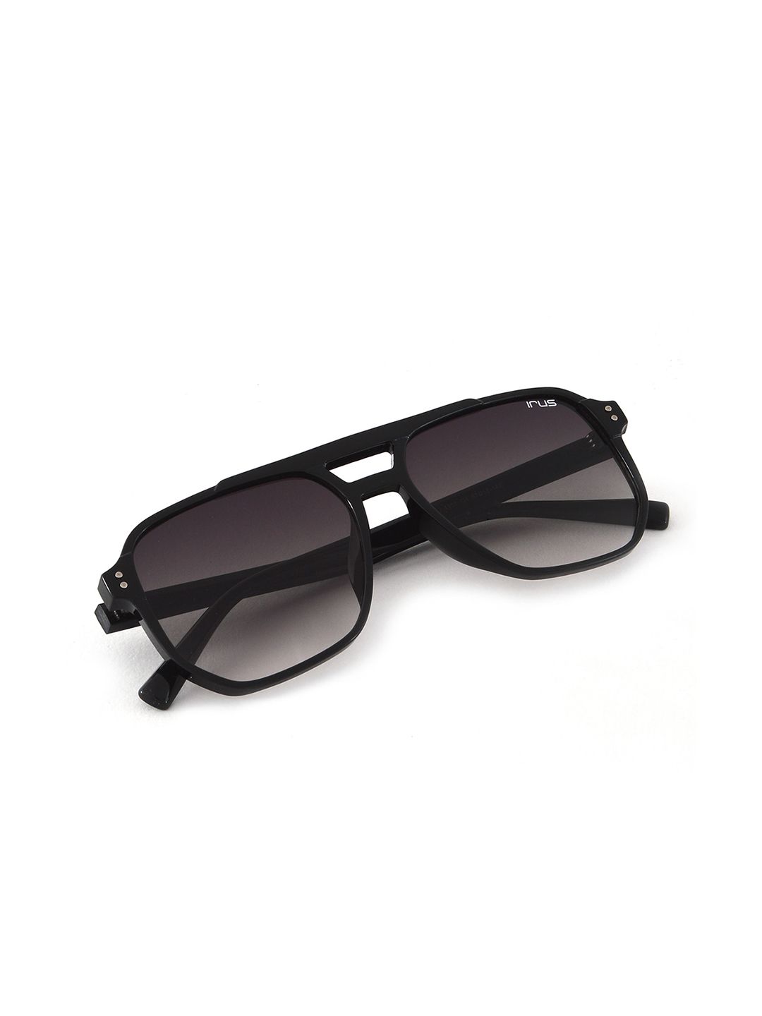 IRUS by IDEE Unisex Grey Lens & Black Square Sunglasses with UV Protected Lens-picture-28