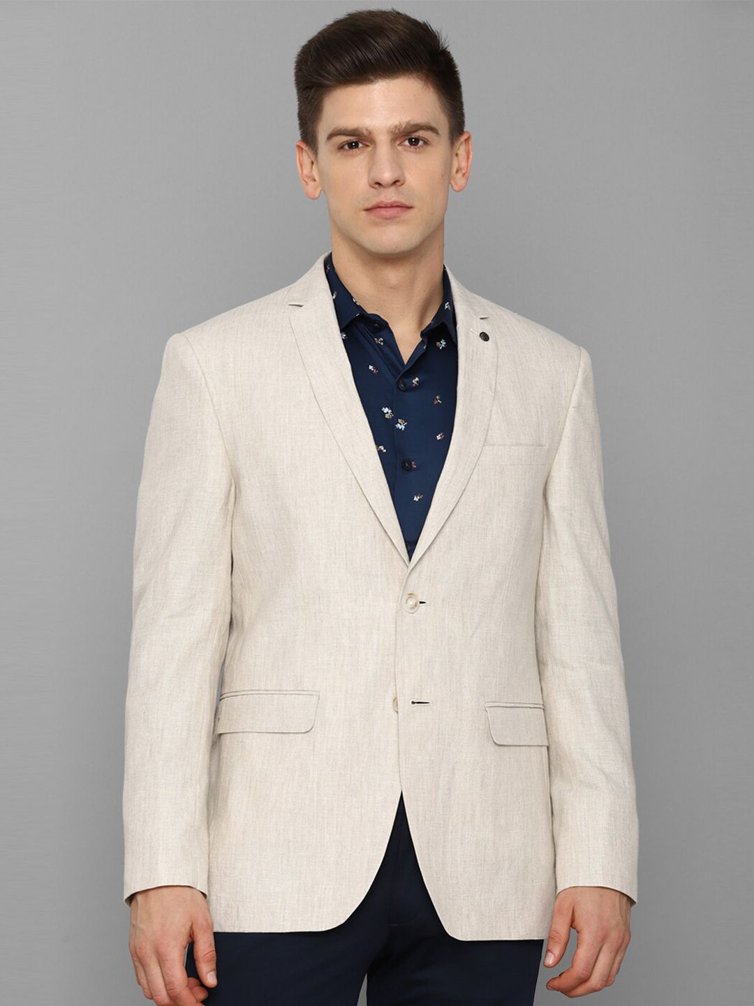 Allen Solly Solid Single Breasted Formal Men Blazer - Buy Allen