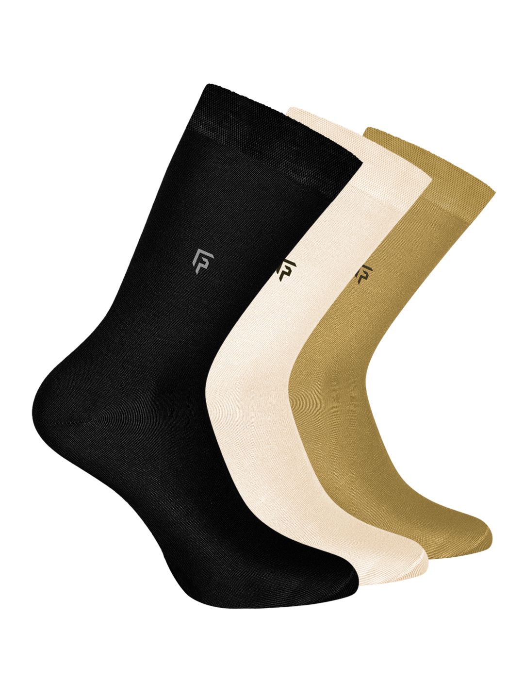FOOTPRINTS Pack of 3 Men Solid Calf Length Organic Cotton Socks-image-39