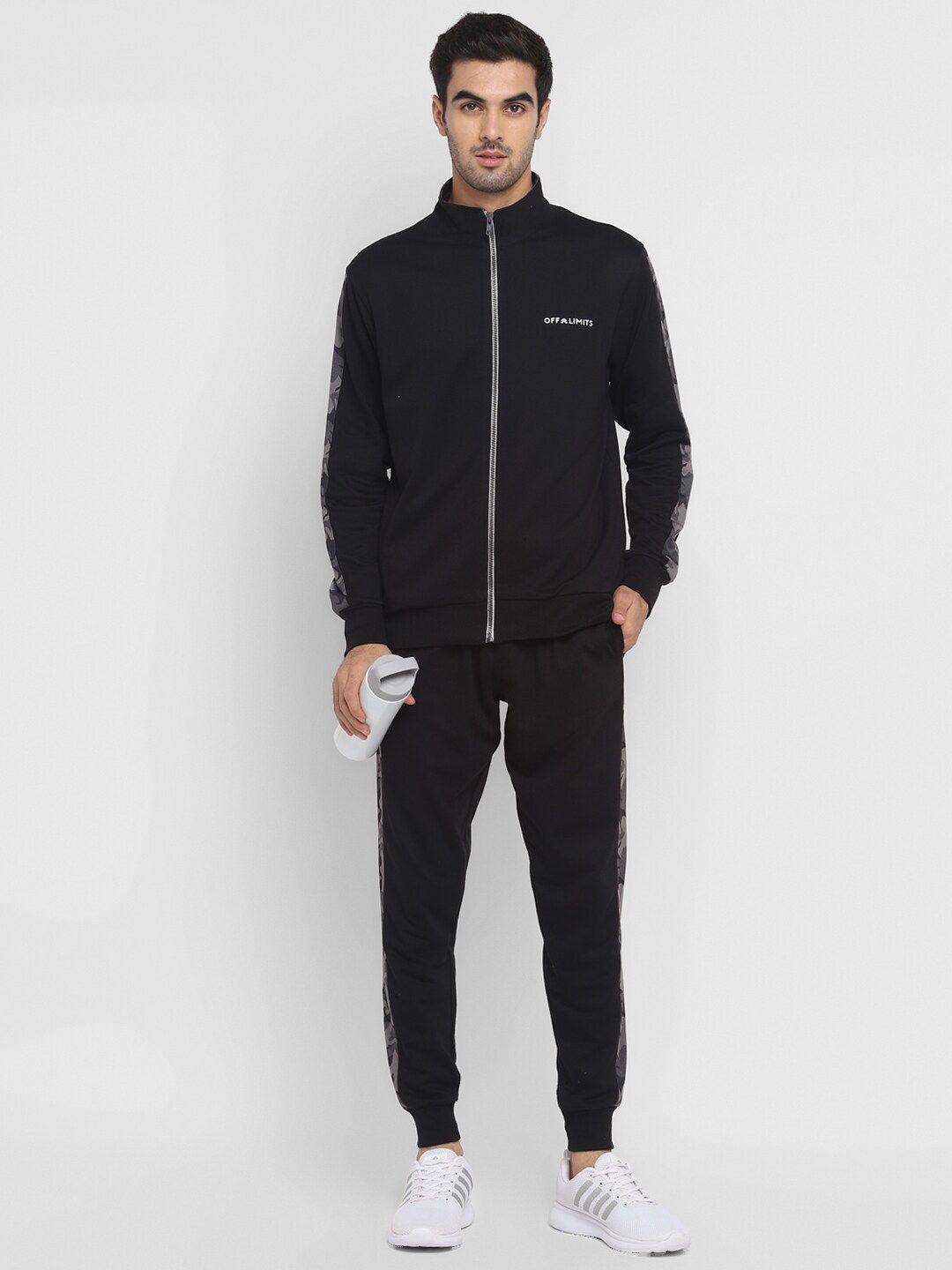OFF LIMITS Men Black Solid Tracksuits-picture-18