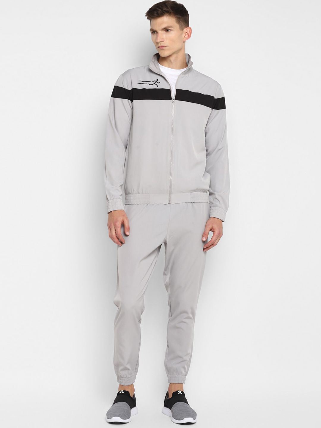 Yuuki Men Grey Solid Tracksuits-picture-55