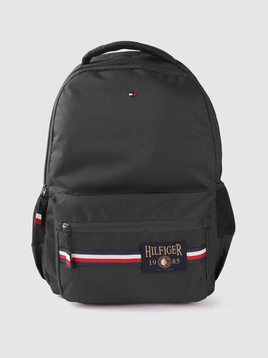 Tommy Hilfiger Unisex Black Solid Backpack-picture-48