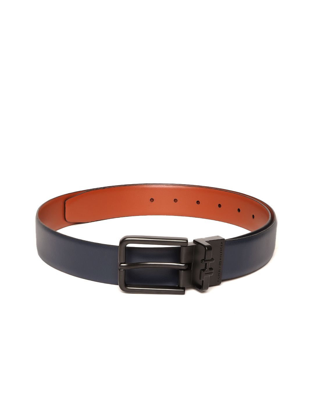 Tommy Hilfiger Men Navy Blue Leather Belt-picture-38