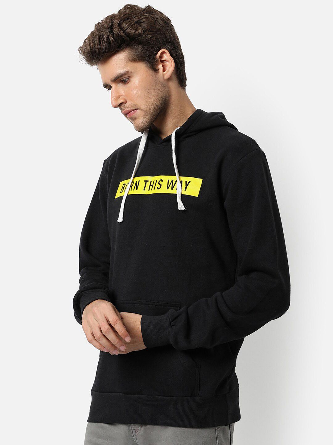 CAHOOT Men Black Printed Hooded Sweatshirt-picture-22