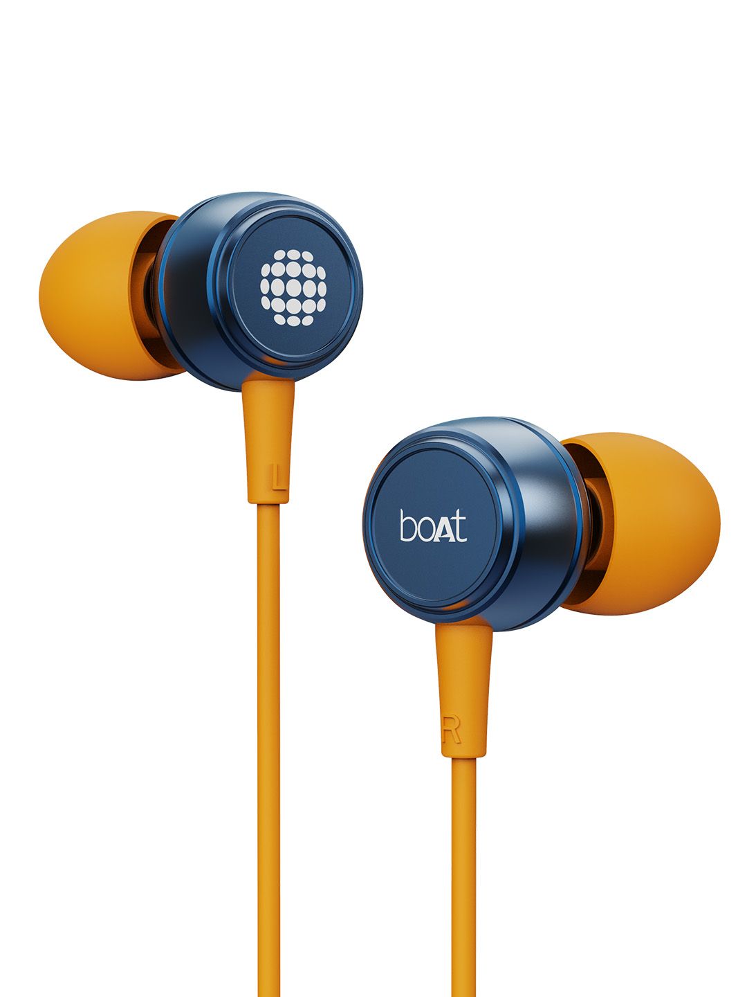 boAt Bassheads 172 M Jazzy Blue & Yellow In Ear Wired Headset