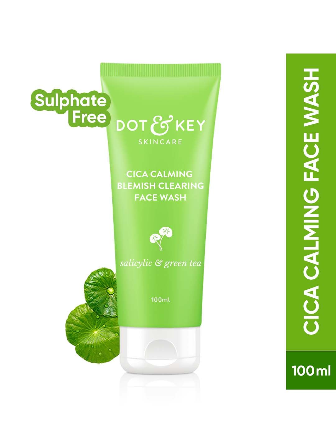 DOT & KEY Cica Anti-Acne Facewash with 2% Salicylic & Green Tea- Cleanses Pores - 100ml