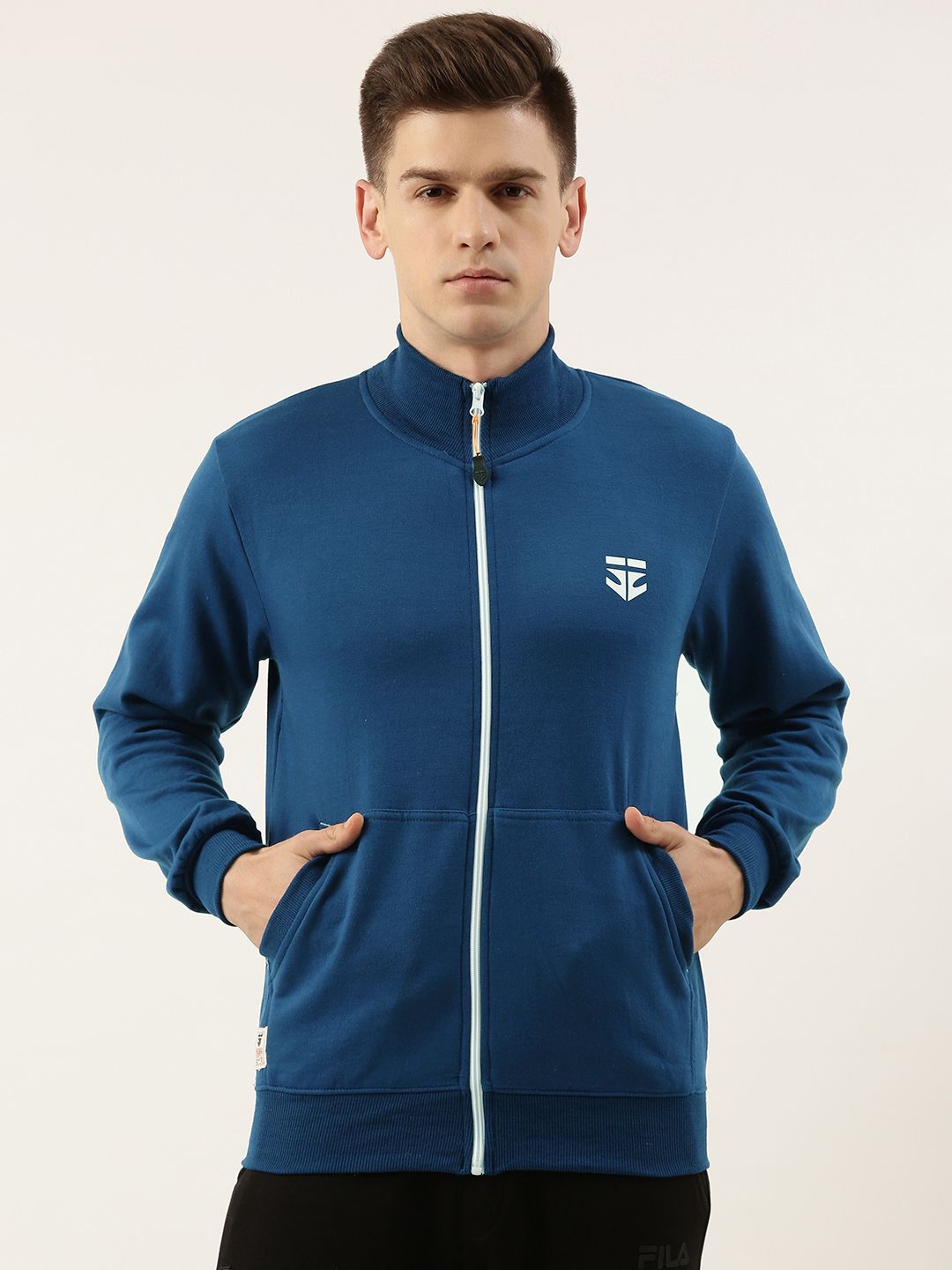 Sports52 wear Men Blue Lightweight Training or Gym Dry-Fit Sporty Jacket-picture-17