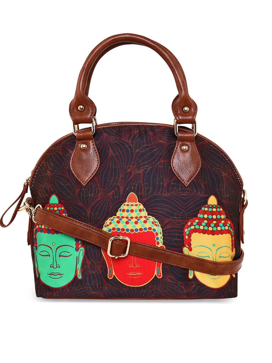 Sabhyata Women Multicoloured Ethnic Motifs Printed Shopper Handheld Bag-picture-27