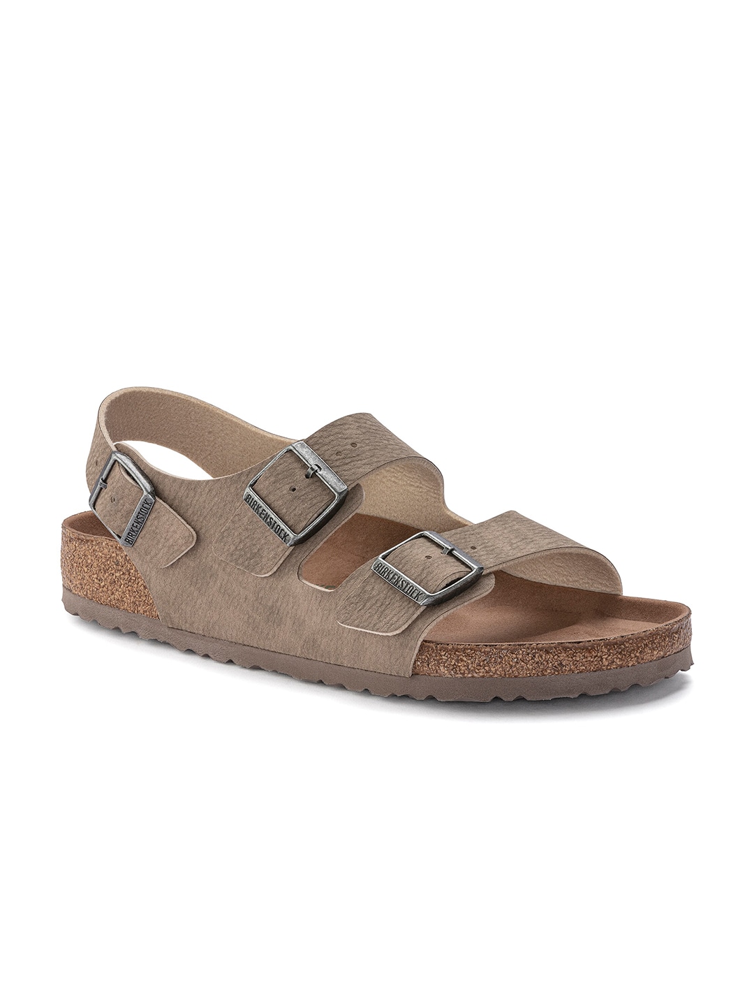 Birkenstock Men Brown Leather Comfort Sandals