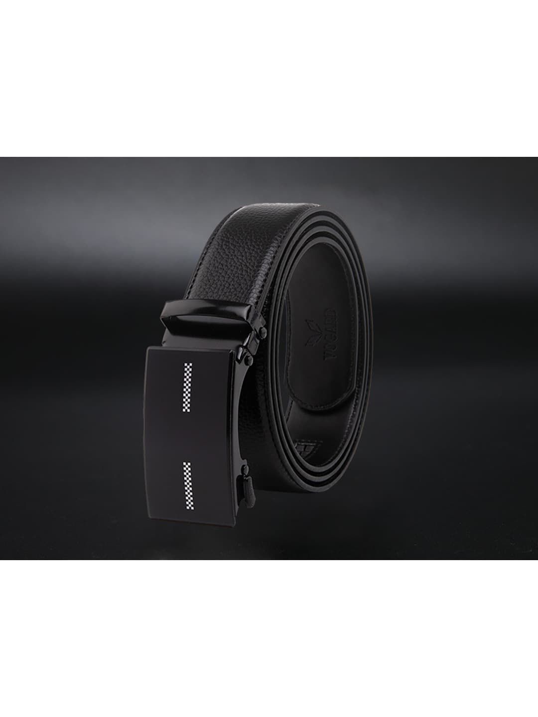 VOGARD Men Black Leather Buckle Belt and RFID Protected Genuine Leather Wallet Combo-picture-12