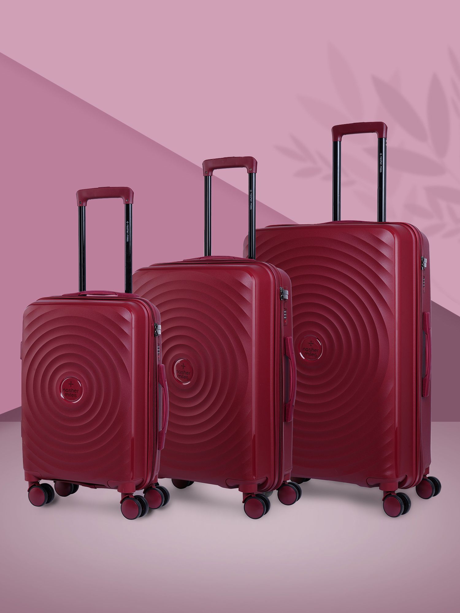 Nasher Miles Set Of 3 Goa Hard Sided Polypropylene Trolley Bags- 55cm ,65cm & 75cm-picture-23