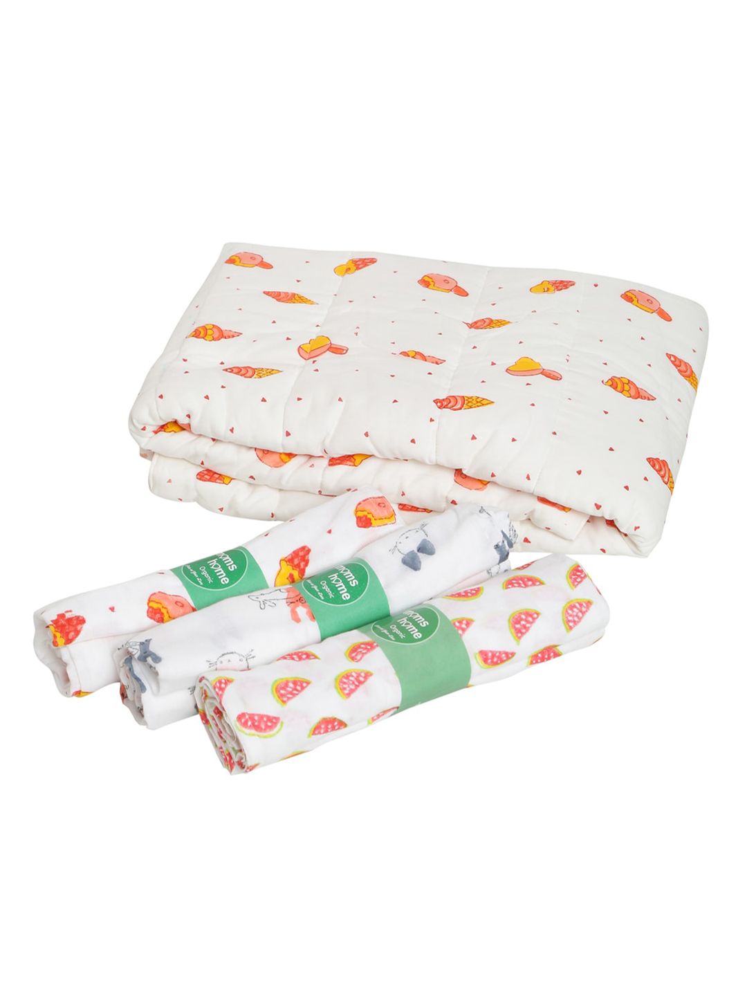Moms Home Kids Set Of 4 Organic Cotton Baby Gift Set-image-38
