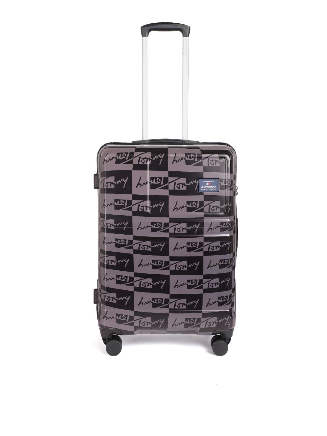 Buy DKNY Brand Print Trolley with 360 Degree Rotating Wheel, Grey Color  Men