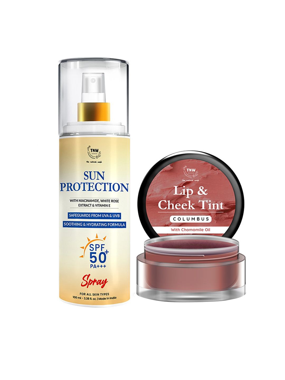 TNW the natural wash Pack of 2 SPF 50 Spray Sunscreen & Columbus Lip Balm-picture-21