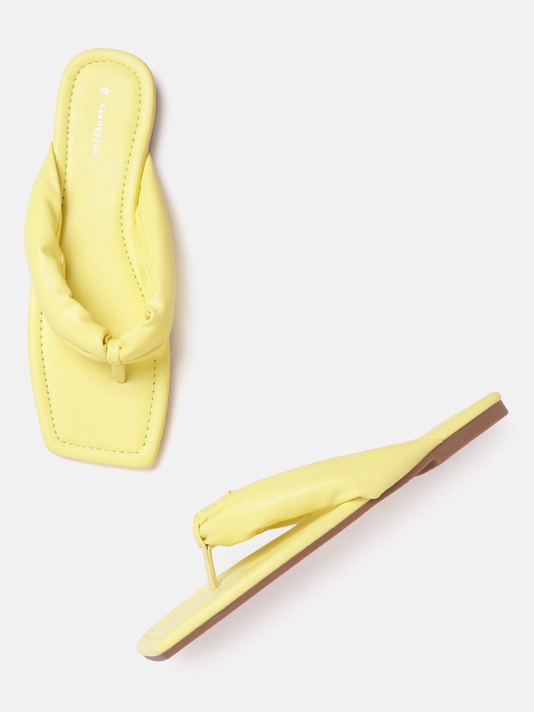 Van Heusen Woman Yellow Knot Detail Open Toe Flats-image-20