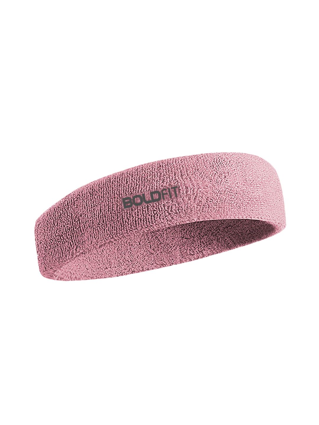 BOLDFIT Pink Solid Non-Slip Headband-picture-15