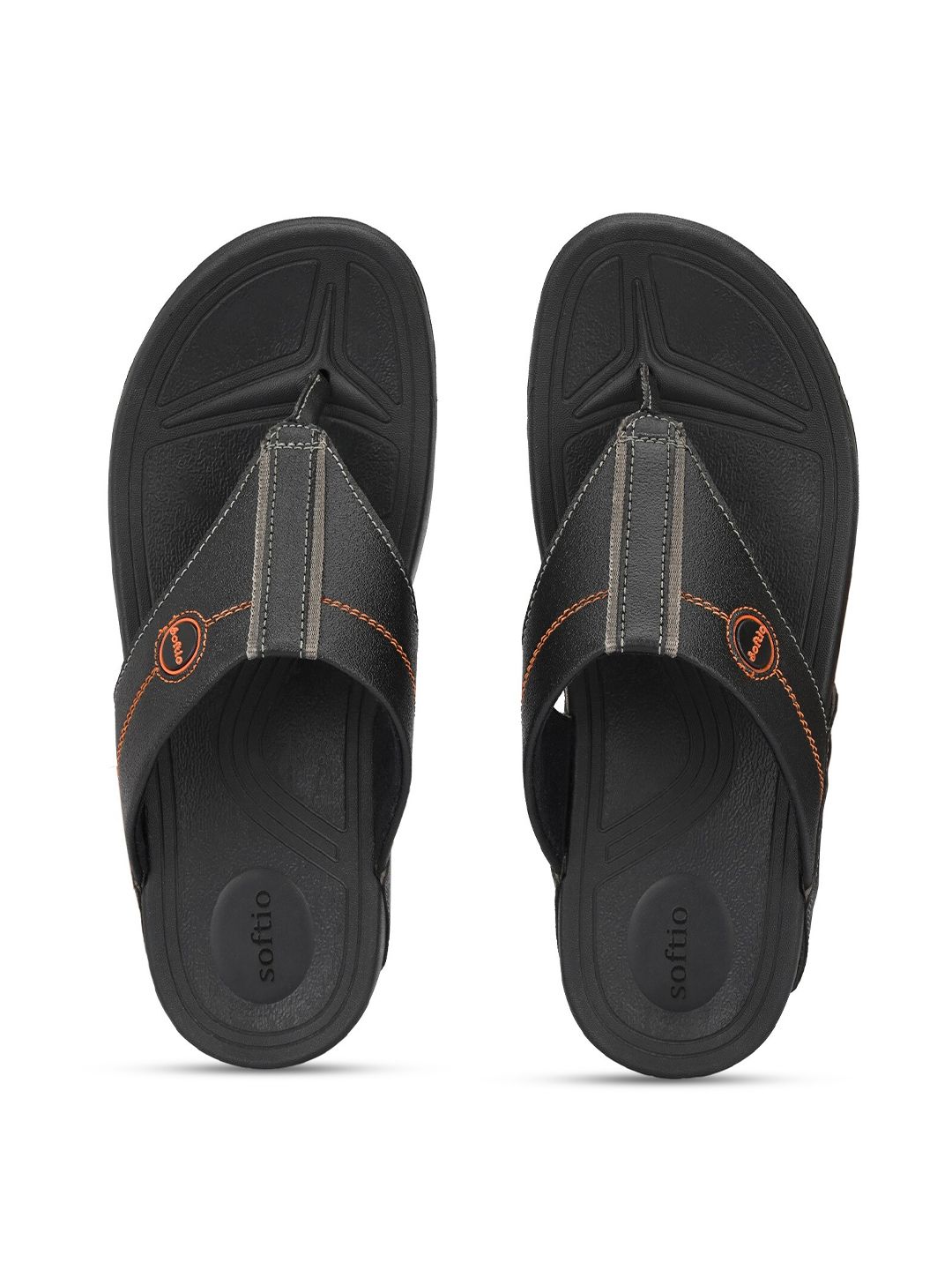 SOFTIO Men Black Thong Flip-Flops-picture-28
