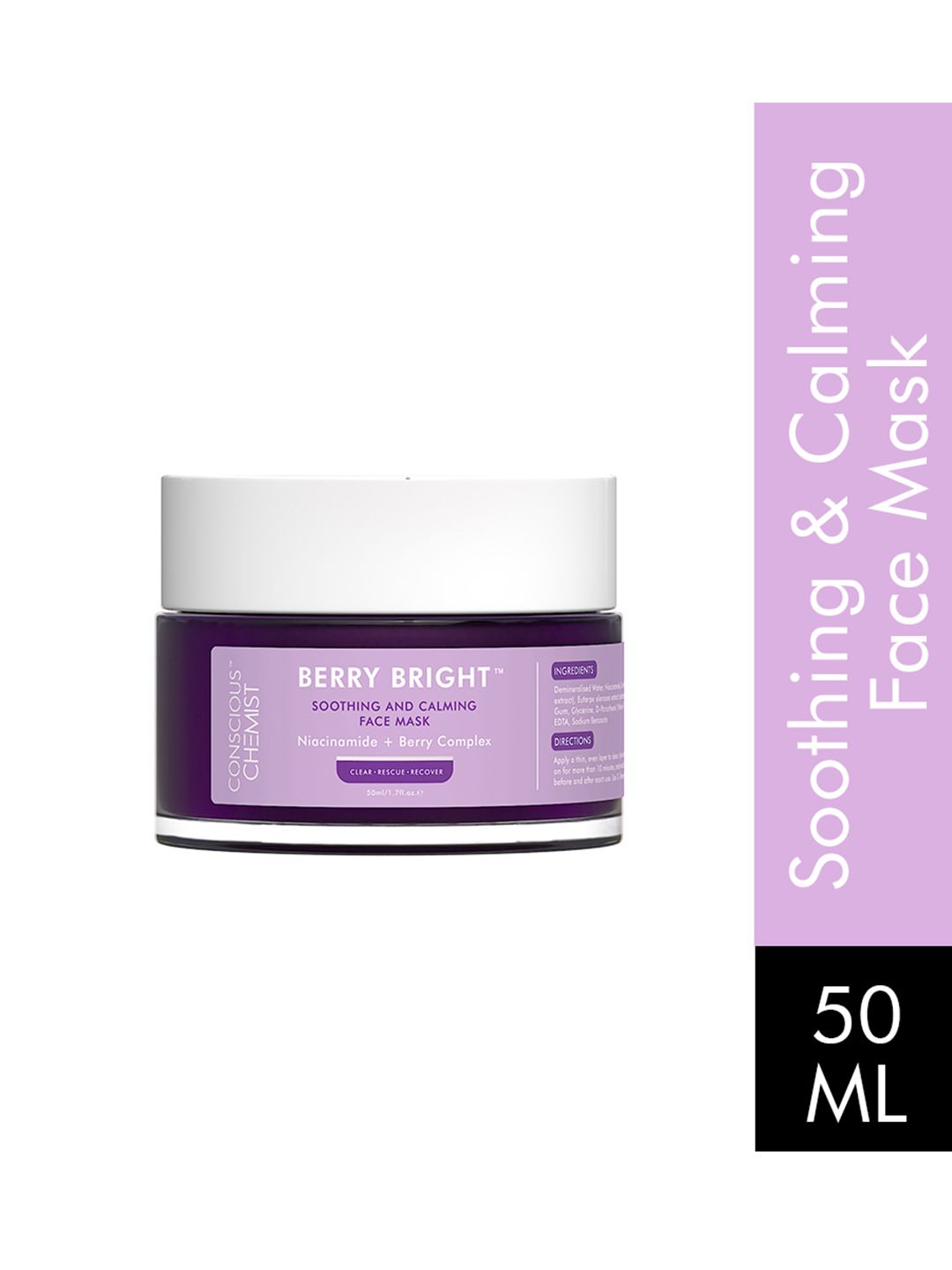 Conscious Chemist Pore Refining Face Mask with Niacinamide & Berry Extracts | 50g-picture-51