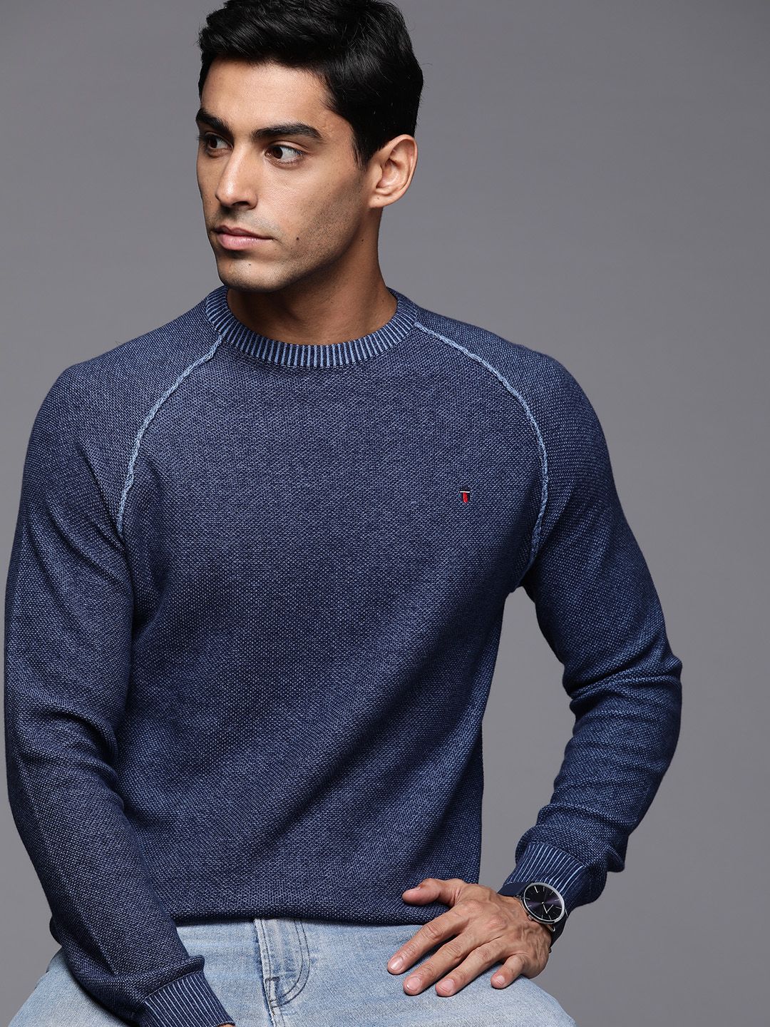 Louis Philippe Jeans Men's Cotton Sweatshirt