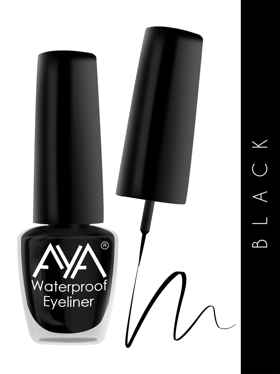 AYA Long Lasting 24 Hrs & Waterproof Liquid Eyeliner 5ml - Black-image-47