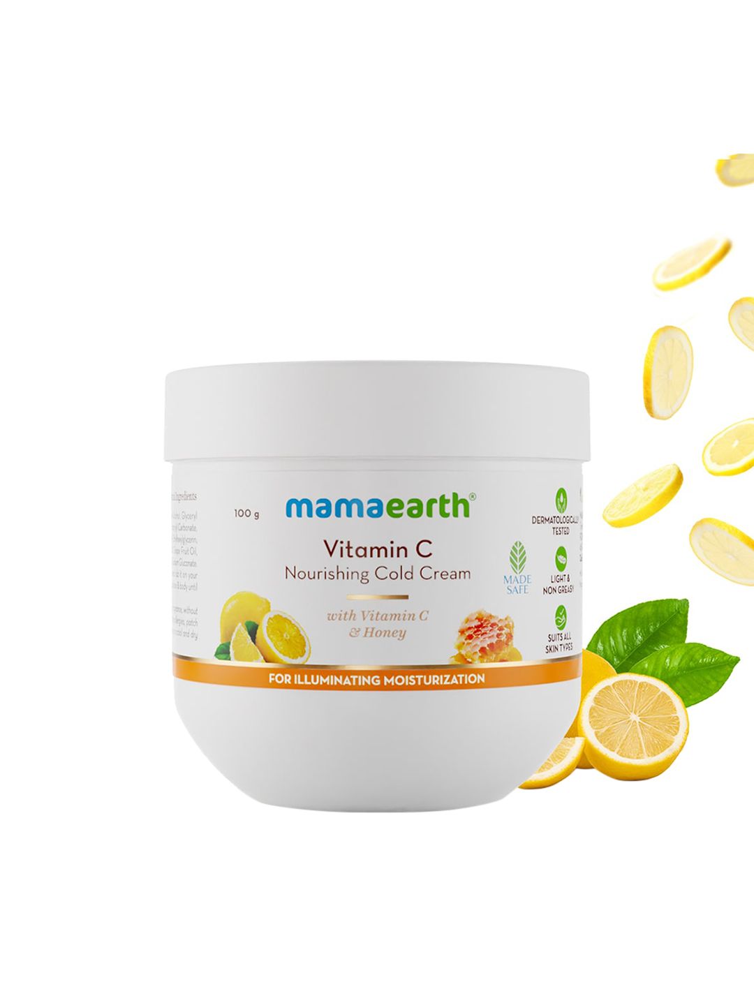 Mamaearth Vitamin C Nourishing Cold Cream For Face & Body With Vitamin C & Honey - 100 g-picture-20
