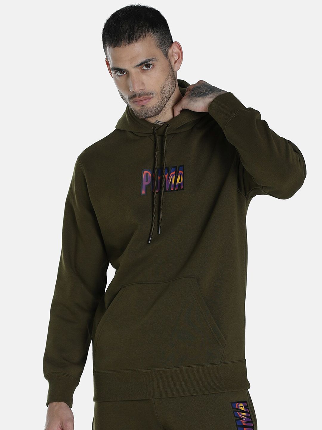 Puma Men Regular Fit SWxP Graphic Hoodie Men-picture-35