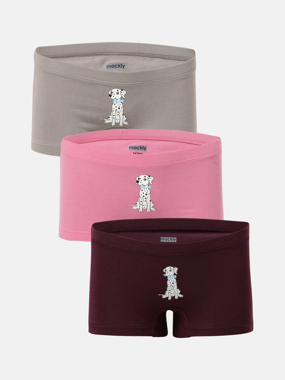 mackly Girls Pack Of 3 Printed Boxer-Style Briefs-picture-37