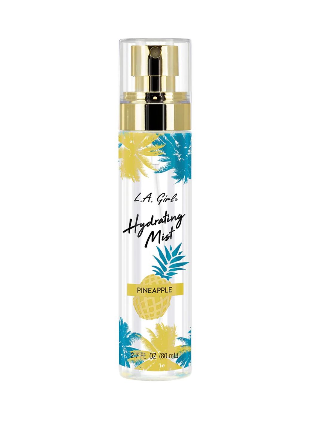 L.A Girl Lightweight Hydrating Face Mist Primer Spray with Rose Water 80 ml - Pineapple-image-3