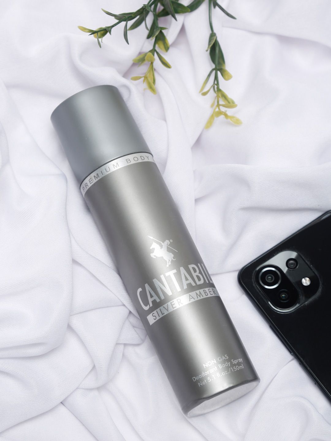 Cantabil Men Set Of 3 Silver Amber Deodorants 450ml-picture-22
