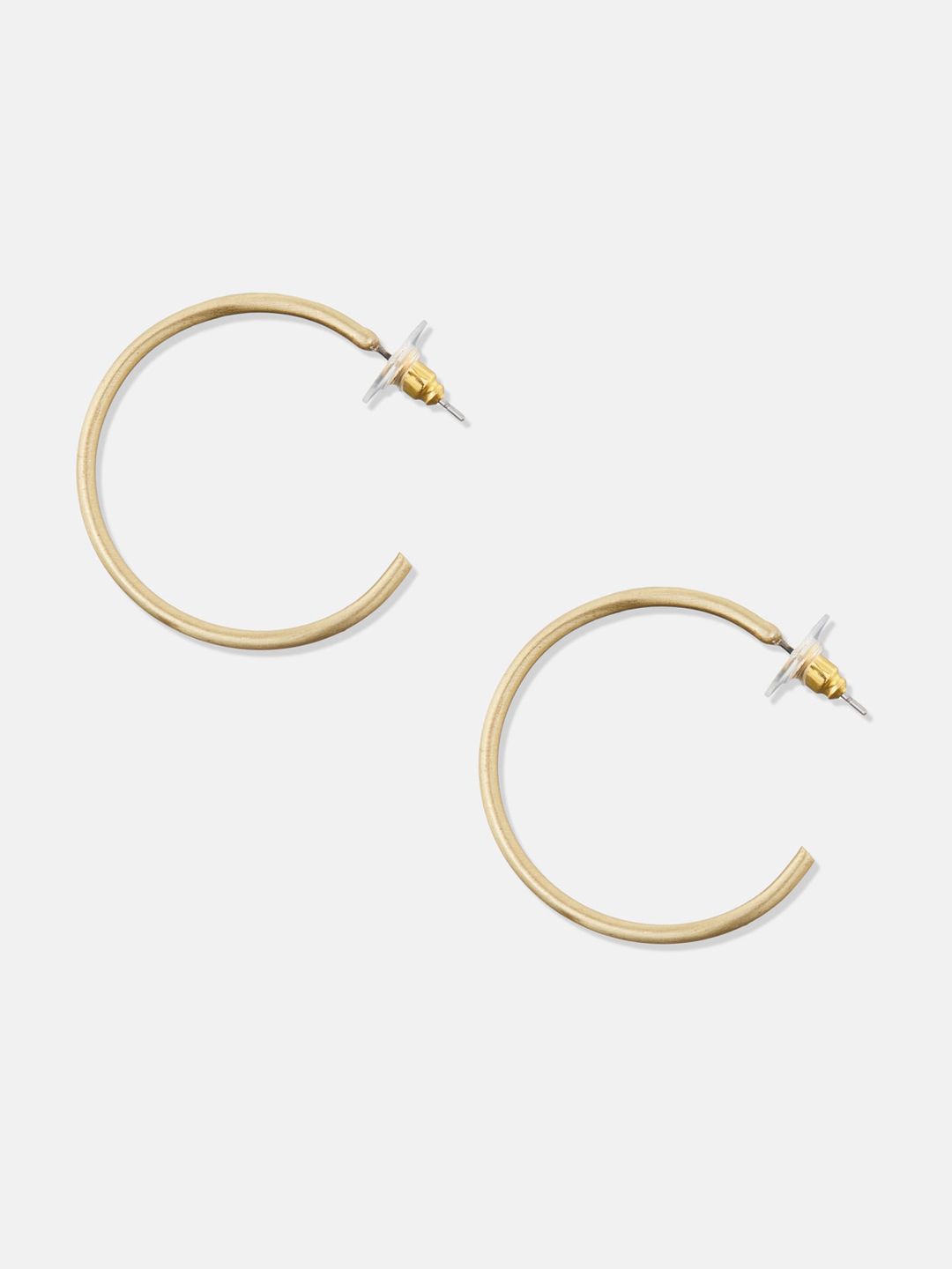 ATIBELLE Gold-Toned Circular Hoop Earrings