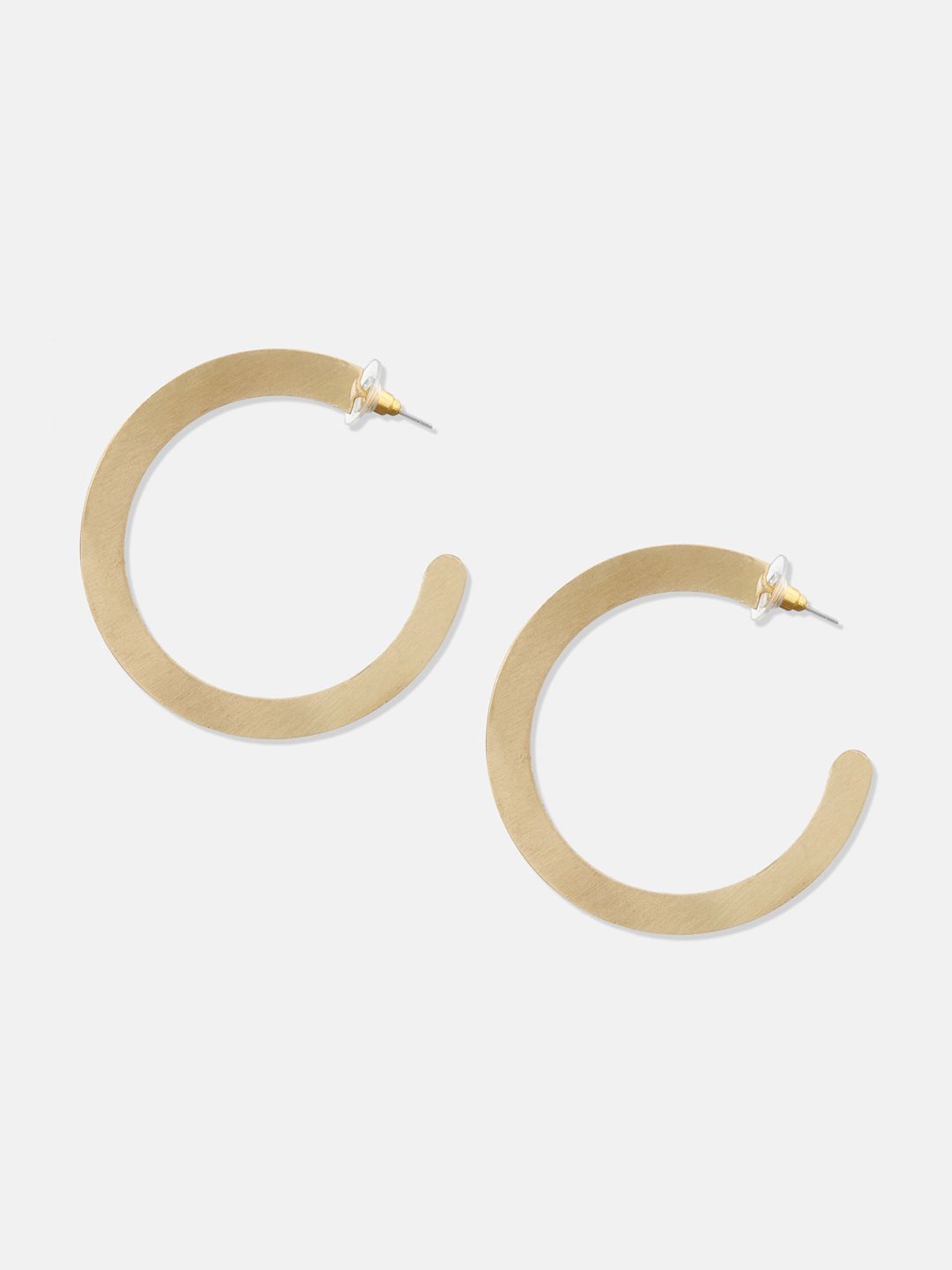 ATIBELLE Gold-Toned Circular Hoop Earrings