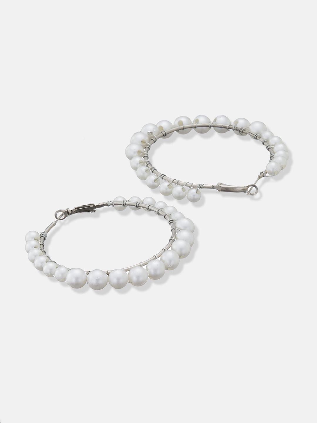 ATIBELLE Gold-Toned Circular Hoop Earrings