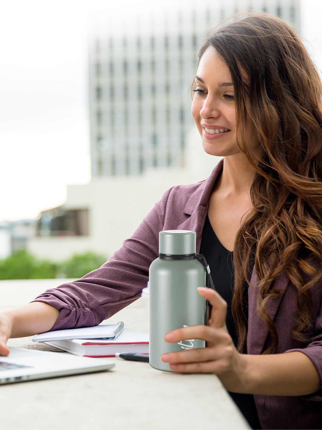 Milton Grey Aura 500 Thermosteel Bottle 520 ml-picture-10