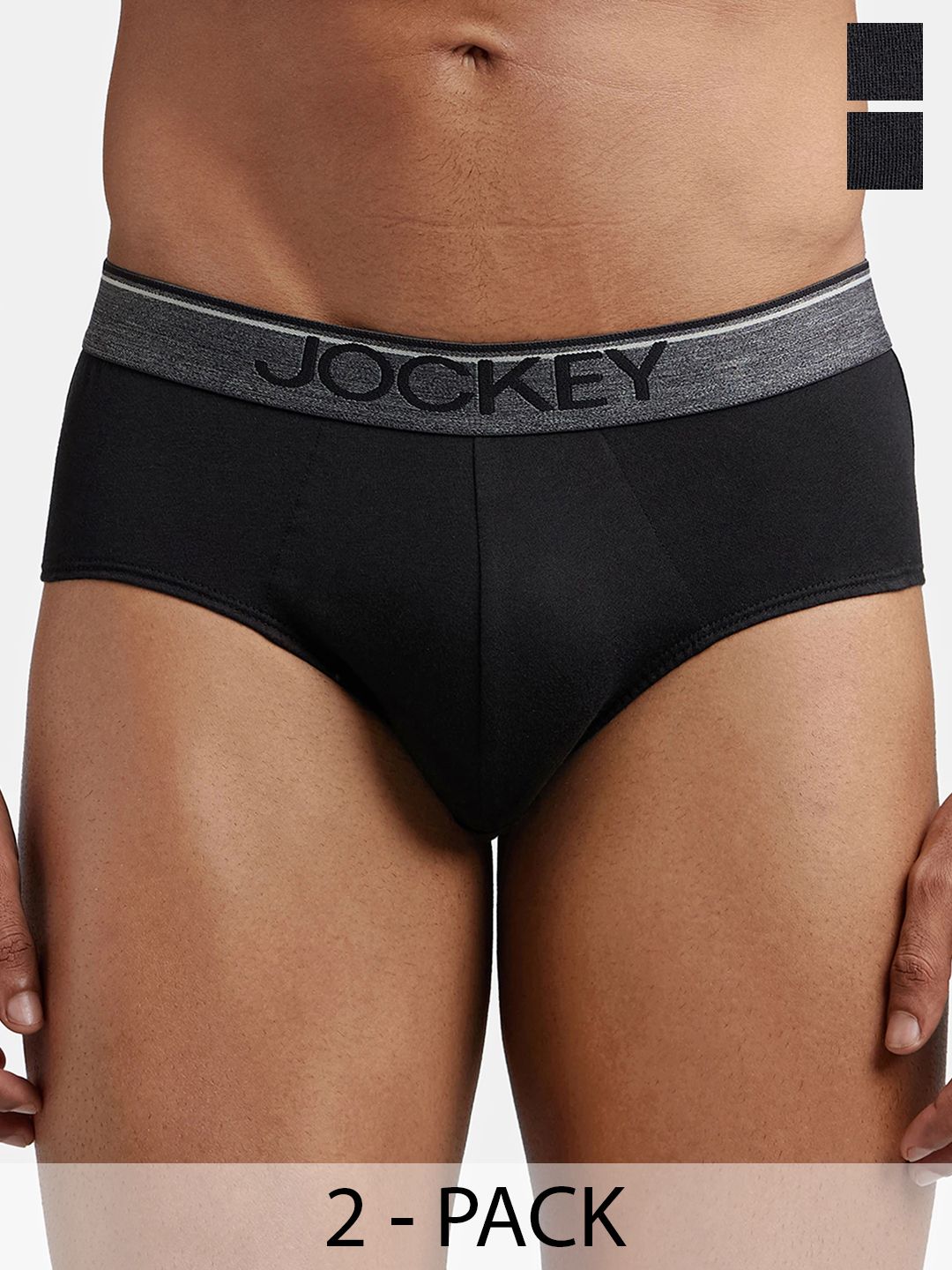 Jockey Men Pack of 2 Super Combed Cotton Briefs 8037-0205-image-37