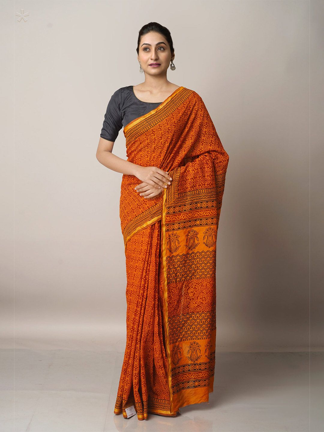 Bagh Print Cotton Saree Pattern 14 - Richa Pandey - 2653620