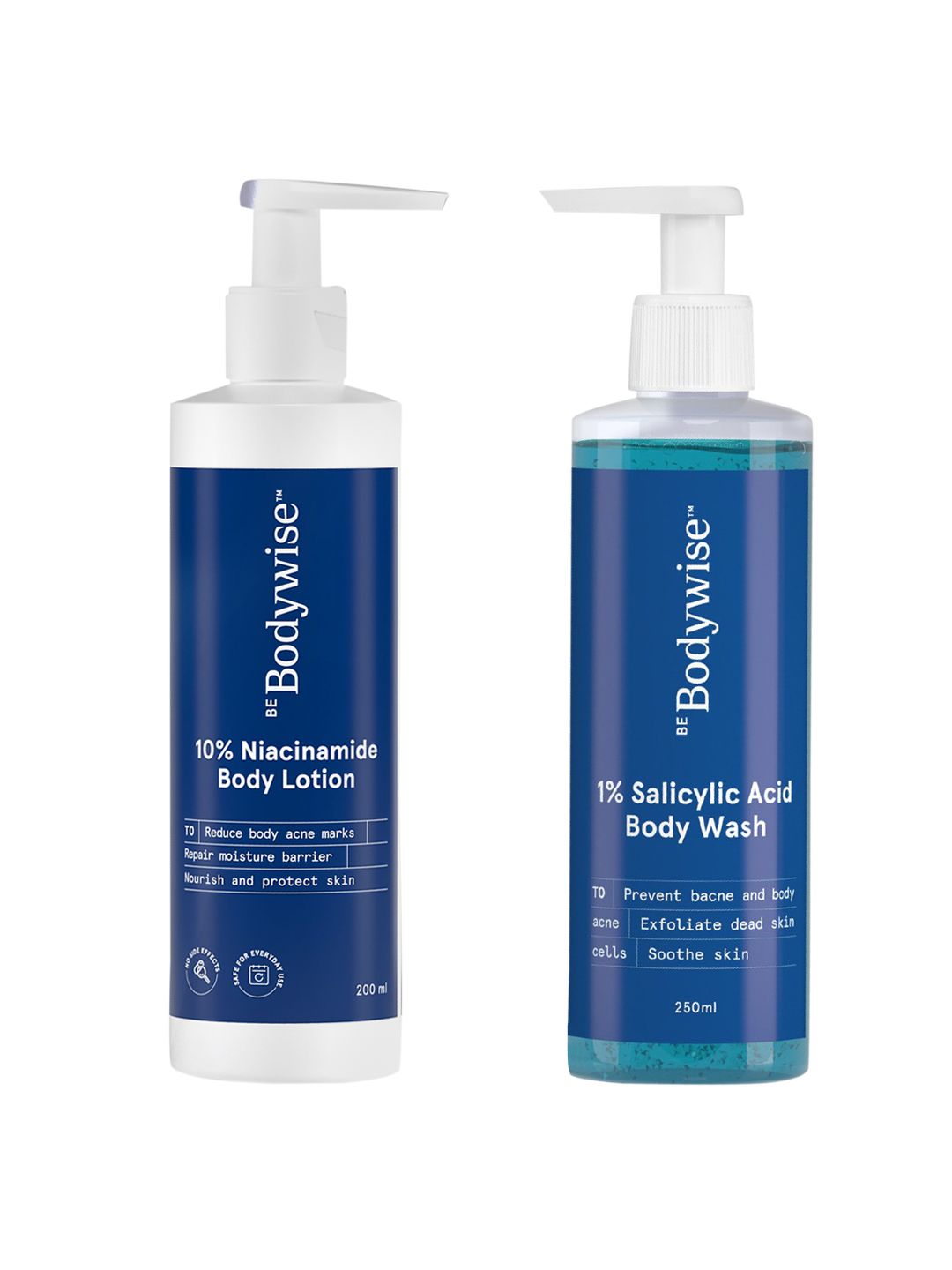 Be Bodywise Set of Salicylic Acid Body Wash - 250 ml + 10% Niacinamide Body Lotion  200ml-image-32