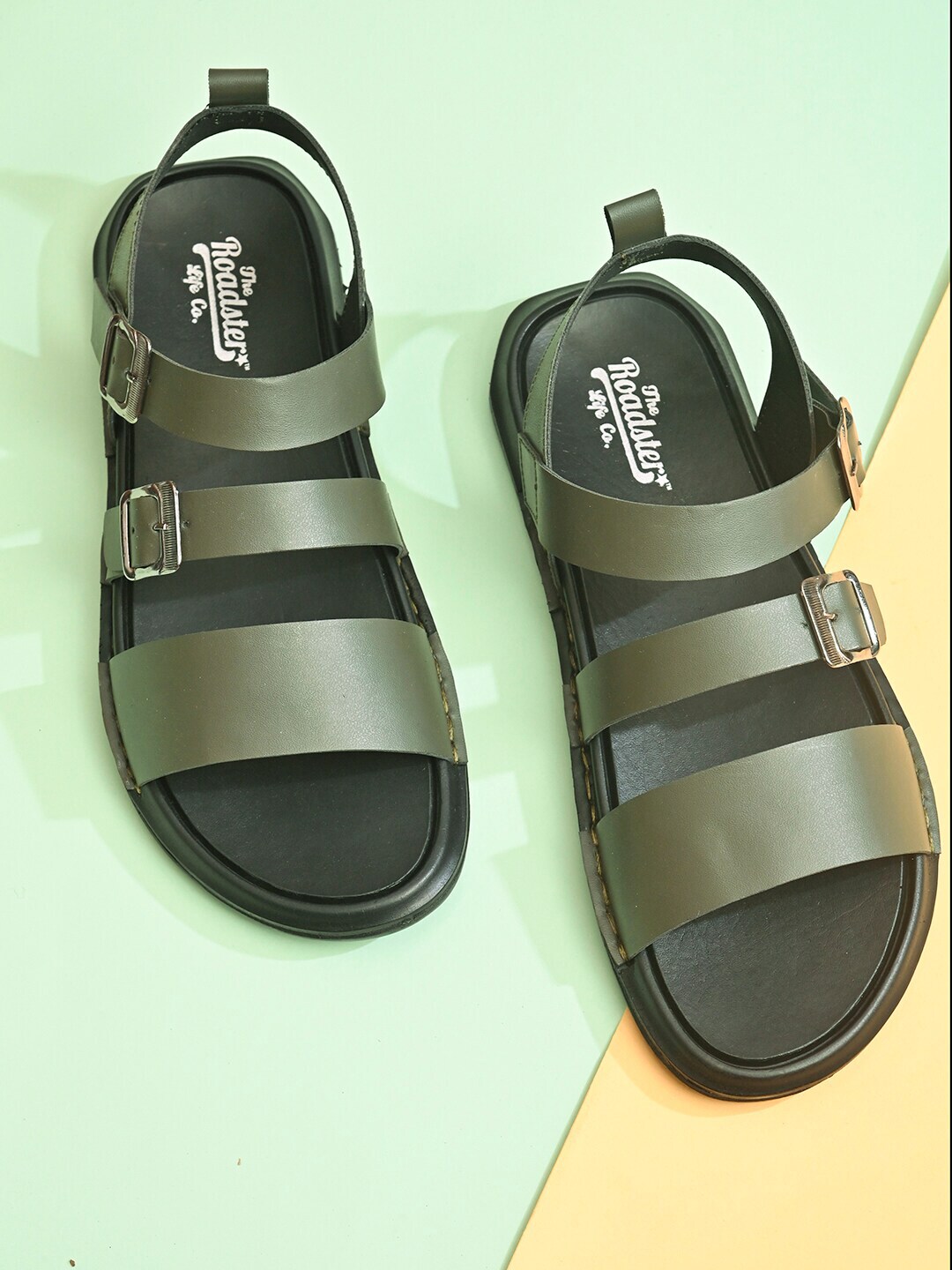 Roadster Men Black Sandals - Buy Roadster Men Black Sandals Online at Best  Price - Shop Online for Footwears in India | Flipkart.com