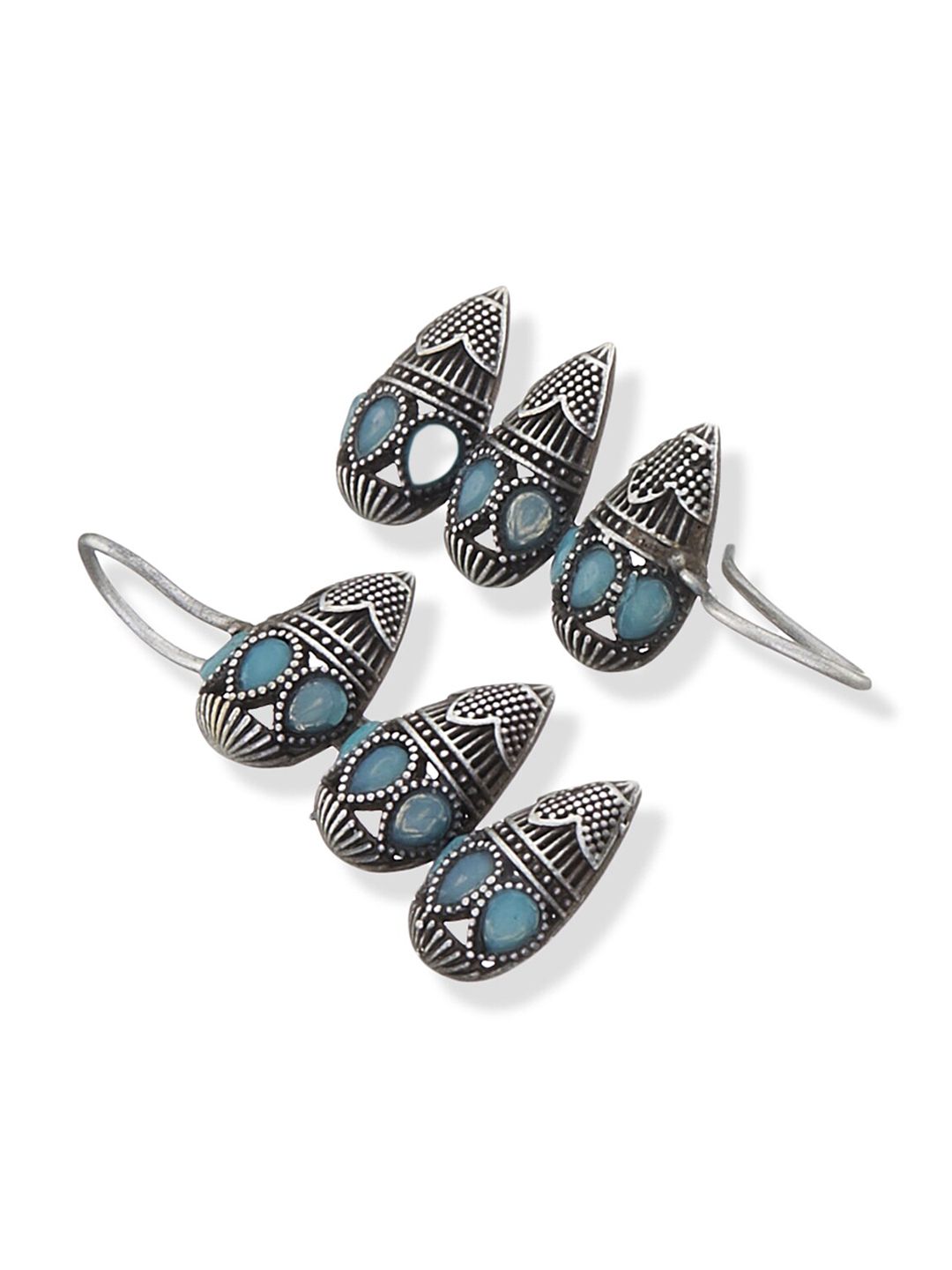ATIBELLE Silver-Plated Contemporary Drop earrings