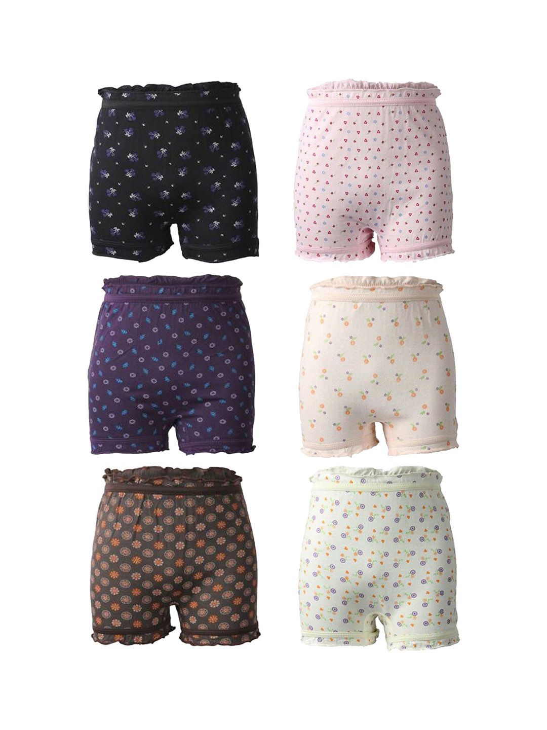carelove CAREPLUS Girls Pack Of 6 Cotton Briefs-picture-11