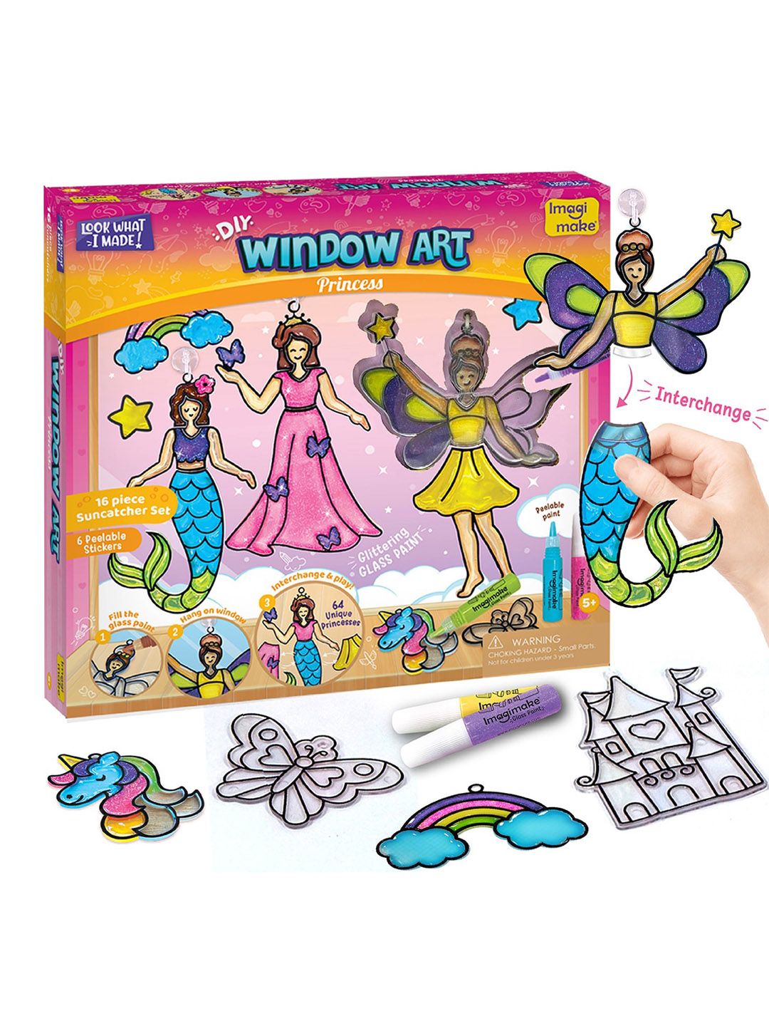 Imagimake Girls Look What I Made Princess Diy Activity Toys and Games-picture-11