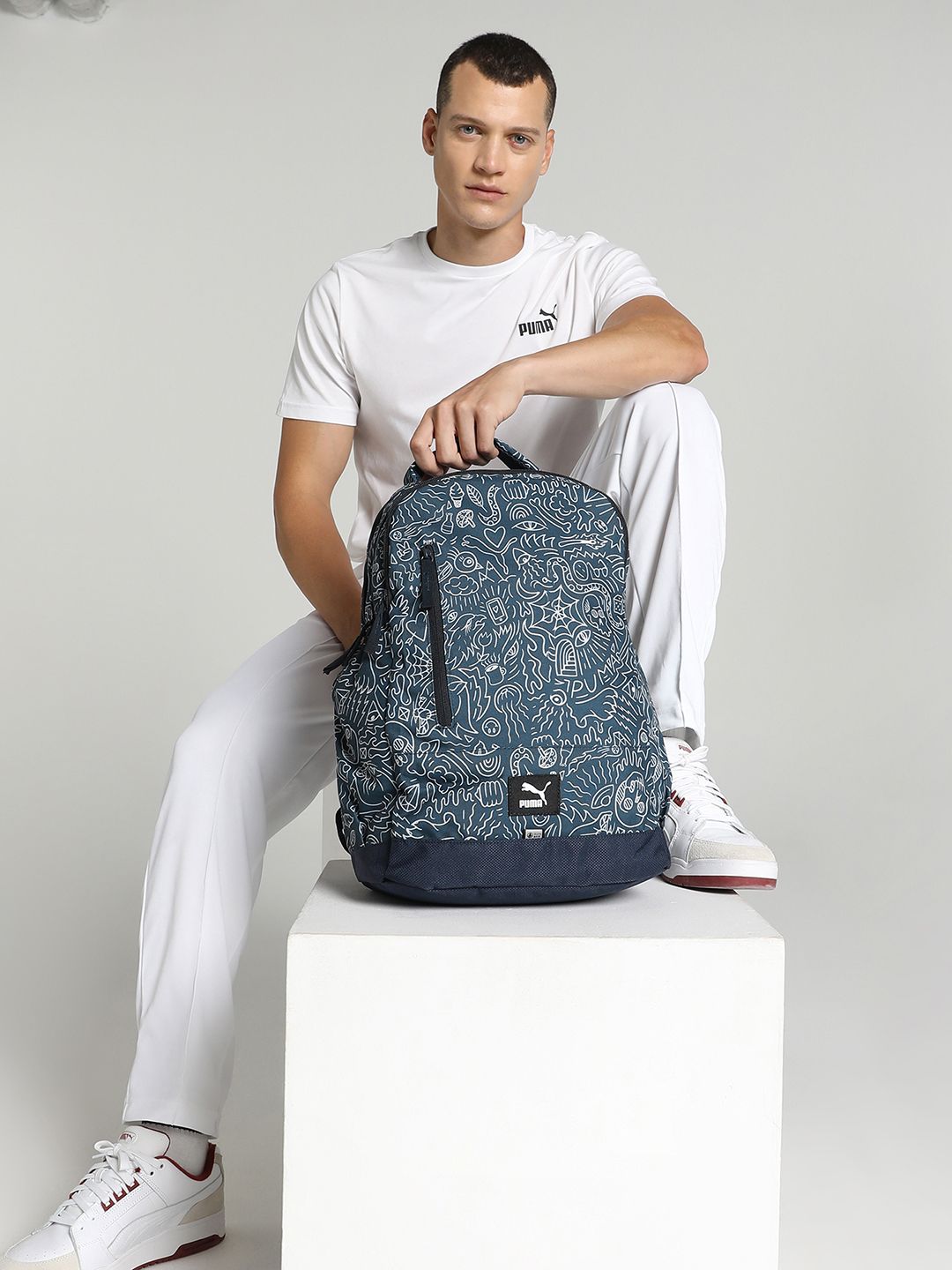 Puma Unisex Blue Backpacks-picture-14