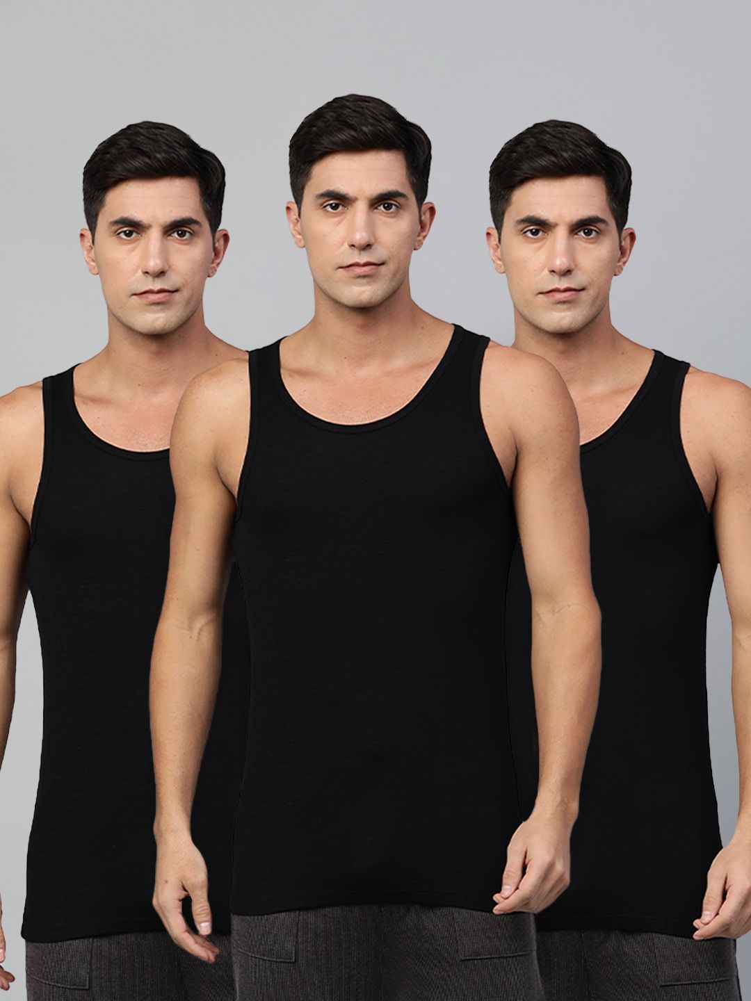 Heelium Pack Of 3 Anti-odor Bamboo Basic Innerwear Vest-image-38